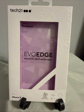 tech21 EVO EDGE Lavender Protective Case for iPhone X